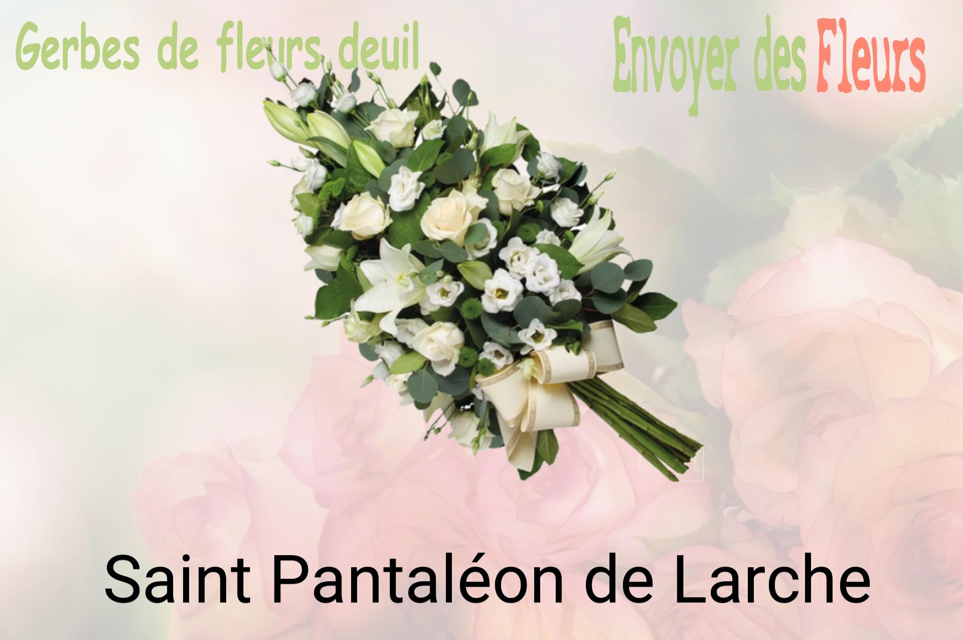 Gerbe de fleurs de deuil livrée à Saint-Pantaléon-de-Larche